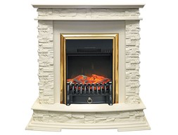 Каминокомплект Термофор сланец белый с очагами Majestic FX / Fobos FX